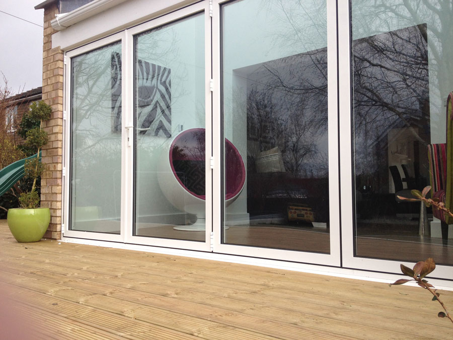 Glass Extension With Bi-Folding Doors in Thame