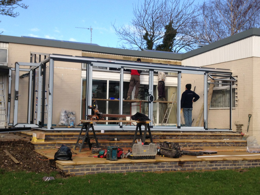 Modern Glass Extension in Wingrave