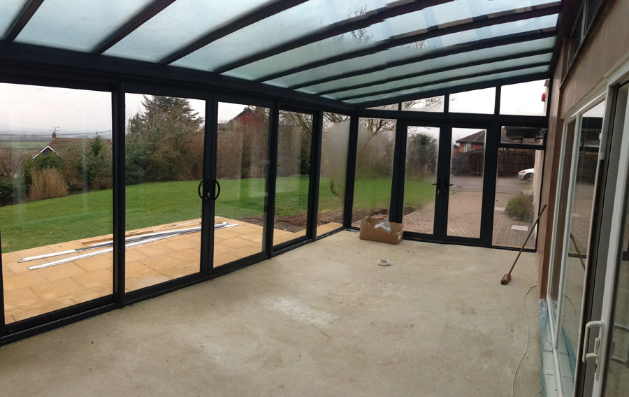 Modern Glass Extension in Wingrave