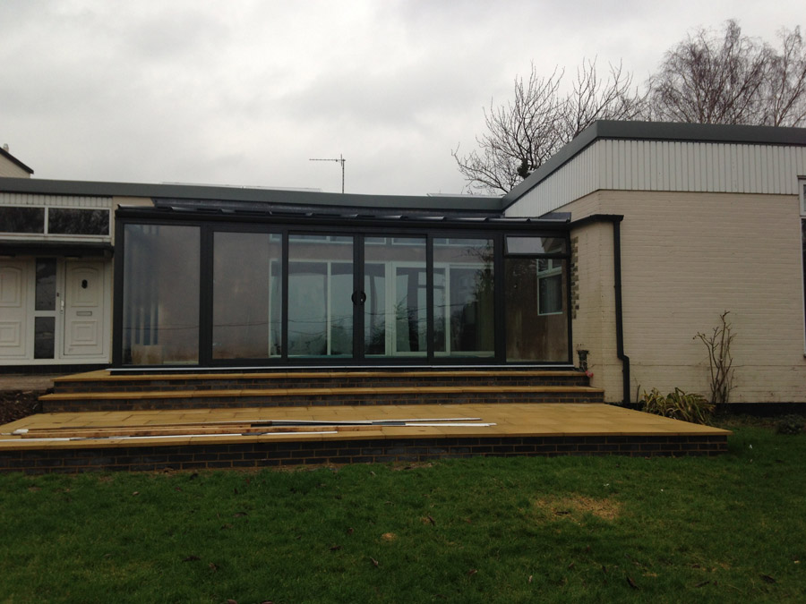 Modern Glass Extension in Wingrave