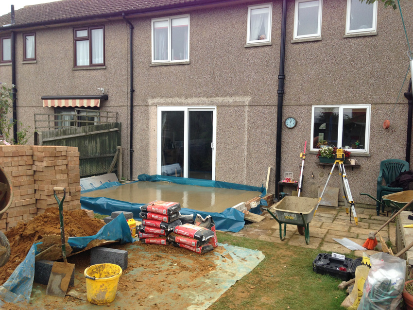 Livin Room style extension with Edwardian Roof in Stone, Aylesbury