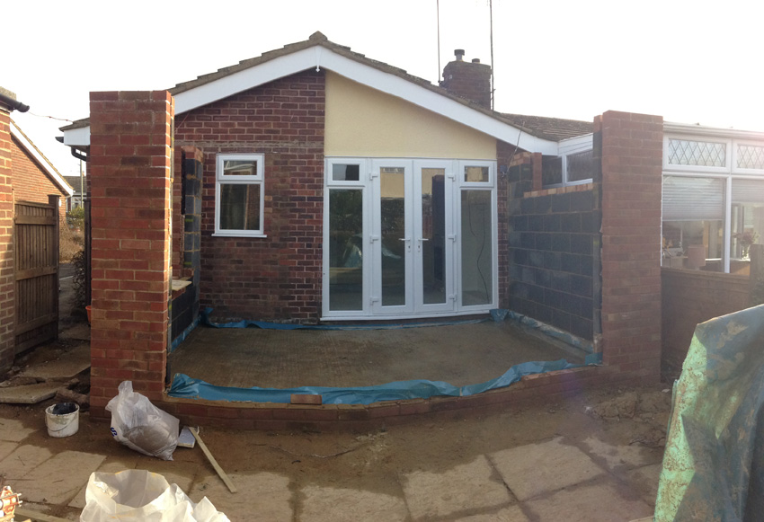 Edwardian Style Cross Over  Extension for a bungalow in Thame