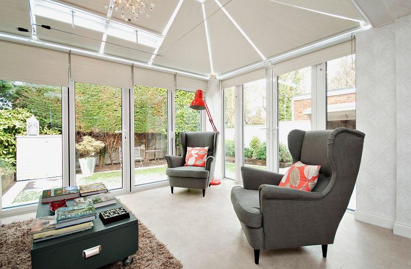 Contemporary Glass Extension With Patio in Wendover