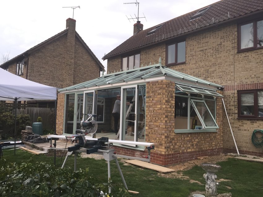 Aluminium Edwardian with Livin Room Section in Fringford