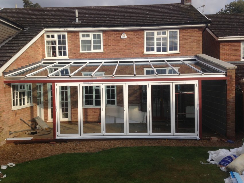 LeanTo with Parapet Wall in Naphill Crendon Conservatories Modern Glass Extensions, Roofs